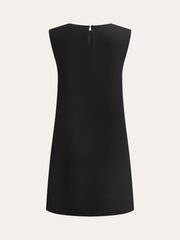 Metal Decor Sleeveless Mini Dress