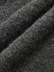 Wool-Blend Fuzzy Midi Dress