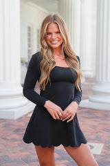Wiskii Active Enchanting Scallop A-Line Dress