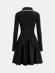 Ribbed Polo Dress